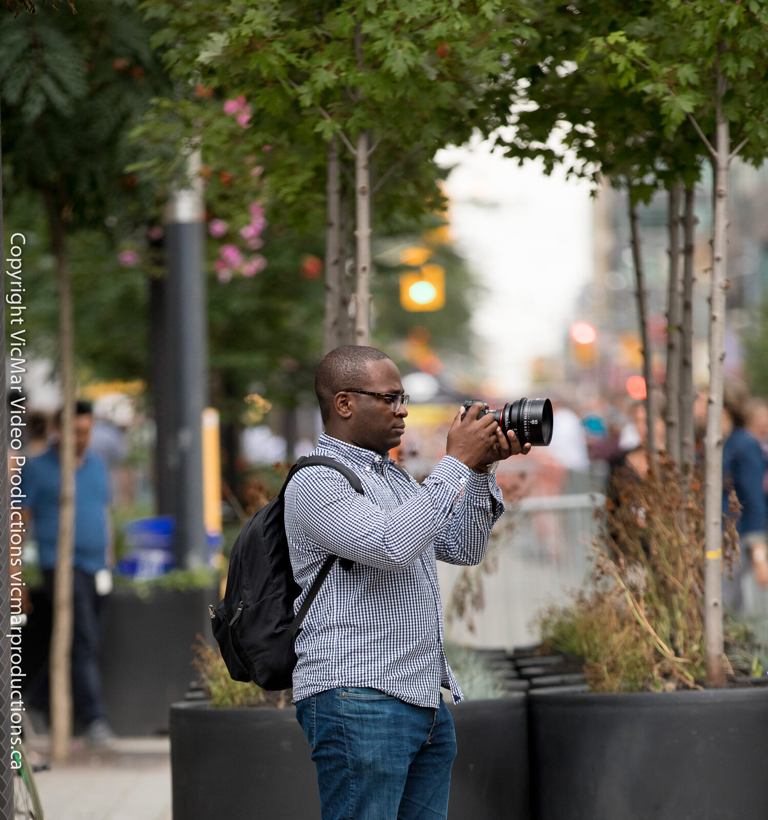 Documentary-style candid street photography